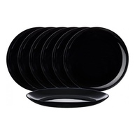 Pratos de Vidro de Sobremesa Preto 9cm - Jogo com 6 Peças - imagem 1