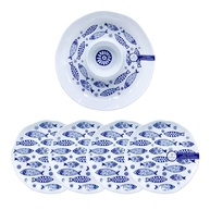 Conjunto Hotel Barzinho Petisqueira + 4 Pratos 22cm em Melamina Resistente - Ideal para Aperitivos e Refeições - imagem 1
