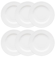 Pratos Raso Oxford Flamingo White - 6 Peças para Jantar Moderno - imagem 3