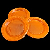 Pratos Neon Laranja: Festa Vibrante! - imagem 1