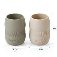 PandaEar Conjunto de Silicone para Alimentação de Bebês - Pratos Divididos com Sucção, Copos e Talheres Seguros - imagem 3