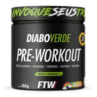 FTW Pré-Treino Diabo Verde - Energia Extrema, Força e Foco - Potência Hardcore com Cafeína, Beta-Alanina - Para Treinos Intensos - sabor: Arco Iris - Pote 150g - imagem 2