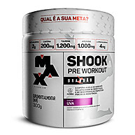 Pré-Treino Shook Rafael Brandão 300g Max Titanium Uva - imagem 1