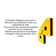 Esquadro Magnético 18Kg: Solda Precisa! - imagem 2