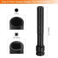 Soquete de Impacto Profundo 11mm 1/2" Extra Longo - Precisão e Durabilidade CR-V - imagem 3