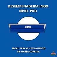 Desempenadeira Inox 60cm Roma: Nivele com Precisão! - imagem 2
