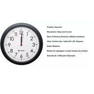 Relógio de Parede Preto 27cm Eurora: Elegância e Precisão - imagem 2