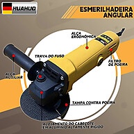 HUAHUO Esmerilhadeira Angular 900W – Potência e Precisão - imagem 1