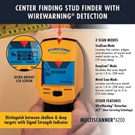 Zircon Scanner Eletrônico A200: Detector de Metais e Fios CA com Precisão Inigualável - imagem 5