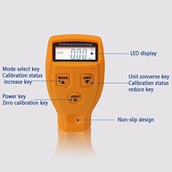 Medidor de Espessura de Pintura Digital com Display LCD - Precisão Profissional para Carros e Superfícies - imagem 5