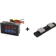 preciso-com-shunt-100v-dc-monitoramento-digital-e-0-amperimetro-projetos-voltimetro-50a-para-a-0-seus-a