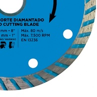 Disco Diamantado Turbo 8 Pol: Corte Preciso! - imagem 2