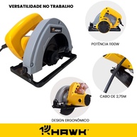Serra Circular 1100W Hawk: Cortes Precisos! - imagem 2