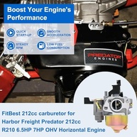 Carburador FitBest para Motor Predator 212cc 6.5HP - Qualidade e Performance - imagem 4