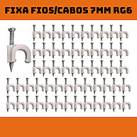 Fixa Fio Coaxial: 500 Grampos Miguelão com Prego - imagem 1