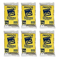 Prego Gerdau 17x27: Kit 6kg para Fixação Forte - imagem 1