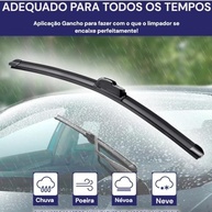 Kit 2 Palhetas Limpador Parabrisa Silicone Hyundai Creta 2017-2022 Premium - imagem 3