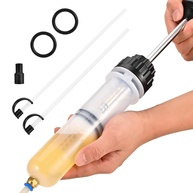 Bomba Extratora de Fluido Automotivo SWOKIPE 200CC: Extração e Enchimento Premium com 2 Mangueiras - imagem 1