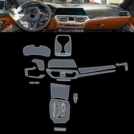 Proteção Premium para Console BMW M3 2021-2023: Película PPF TPU Antiarranhões - imagem 2