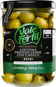 Azeitonas Verdes Premium Azizi Vale Fértil Vidro 300g - imagem 2