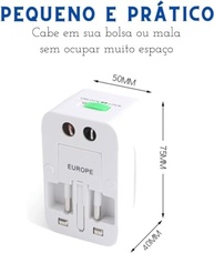 Adaptador de Tomada Universal Premium: Conecte-se em +150 Países | Bivolt e Seguro - imagem 5