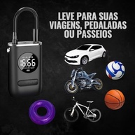 Compressor de Ar Digital Portátil: Calibrador Premium com Lanterna LED para Pneus e Infláveis - imagem 4