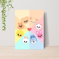 Quadro Decorativo Kpop Stray Kids A4 - Placa MDF Premium com Acabamento Profissional - imagem 1