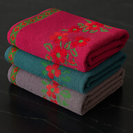 Kit 3 Toalhas Florata 140x75cm 100% Algodão Premium - imagem 1