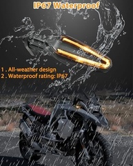 Luzes de Seta LED Âmbar para BMW F750GS, F850GS, R1250GS e Mais - Upgrade Frontal Premium - imagem 5