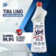Ypê Tira Limo Premium com Cloro Ativo 520g - Limpeza Profunda e Desinfecção Total para Banheiros - imagem 5