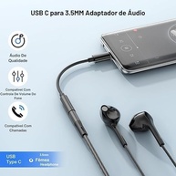 Adaptador USB-C para P2 3.5mm: Áudio Premium e Compatibilidade Universal - imagem 5