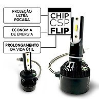 Super Led H7 8000K: Iluminação Automotiva Premium - imagem 1