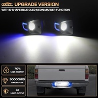 Kit 2 Lâmpadas LED Placa U-Neon Azul para Toyota Tacoma 1995-2004 - Iluminação Premium - imagem 3