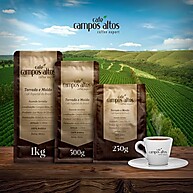 Café Campos Altos: Torrado e Moído 1kg - Sabor Premium - imagem 2