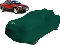 Capa de Tecido Premium para Fiat Strada Cabine Dupla - Proteção Verde Elegante - imagem 2