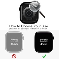 JETech Capa com Película para Apple Watch Series 11/10 46mm: Proteção Total e Estilo Premium - imagem 3