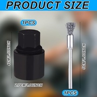 Ferramenta Premium Anti-Roubo para Remoção de Porcas de Roda D | Chave Extrator com Escova de Limpeza - imagem 3