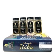 Kit Sabores da Itália: Kit com 4 Temperos Linha Premium: Alecrim, Alho em Pó, Manjericão e Orégano - Frasco de Vidro Spice Forest - imagem 1