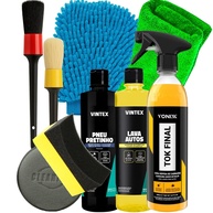 Kit Completo Higienização Vonixx e Vintex: Pneu Pretinho, Lava Autos e Acessórios Premium - imagem 1