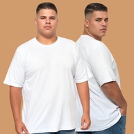 Camiseta Plus Size Branca: Conforto Premium! - imagem 2