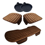 Kit Automotivo Conforto Premium: Capas de Banco Suede e Tapetes Porta-Copos (Marrom) - imagem 2