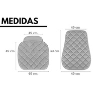 Kit 2 Capas Protetoras Suede para Banco de Carro - Design Sofisticado e Conforto Premium - imagem 4