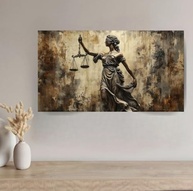 Quadro Decorativo Themis Dama da Justiça 90x60cm | Canvas Premium com Bordas Infinitas - imagem 5