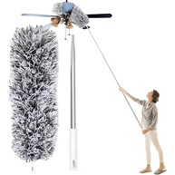 Espanador Extensível 2,8m Premium com Microfibra Lavável - Limpeza de Teto e Locais Altos com Haste Inox Flexível - imagem 2