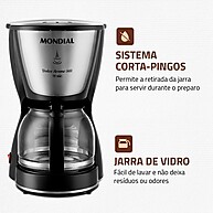 Cafeteira Dolce Arome Mondial C-30-18: 18 Xícaras com Design Premium - imagem 2