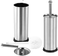 Escova Sanitária Inox Premium com Suporte - Design Elegante e Higiene Garantida para Banheiros Modernos - imagem 3
