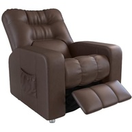 Poltrona Reclinável do Papai Azera Matrix Corino Marrom - Conforto Premium para o Lar - imagem 5