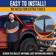 Antena Bullet Premium 10cm para Ford F150 (2009-2023) - Design Esportivo e Durável - imagem 5