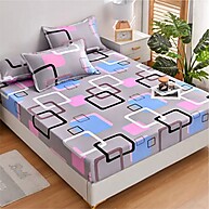Lençol Casal Kit 3 Peças Estampado com Elástico Premium - imagem 1