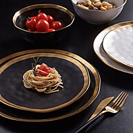 Prato de Sobremesa Dubai Luxo 21cm Wolff Dourado - Elegância Premium - imagem 2